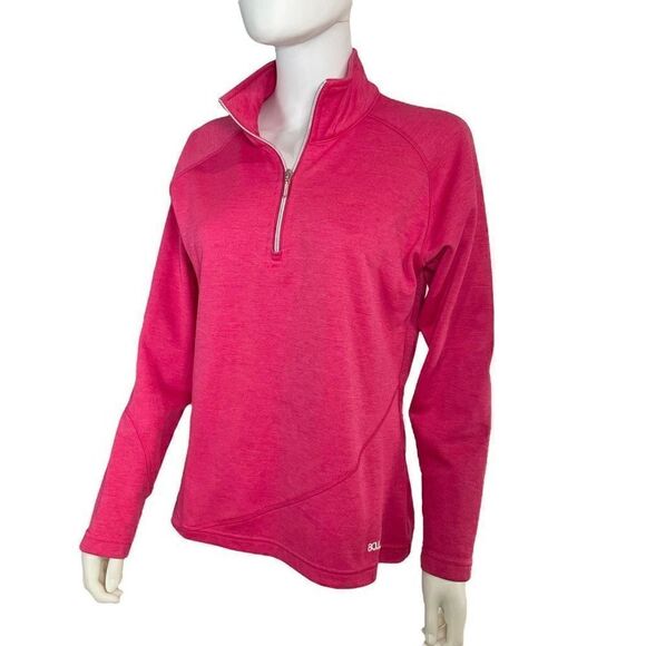 Boulder Gear Women’s M Pink Fleece Lined Pullover Jacket Coat 1/4 Zip - Picture 3 of 7